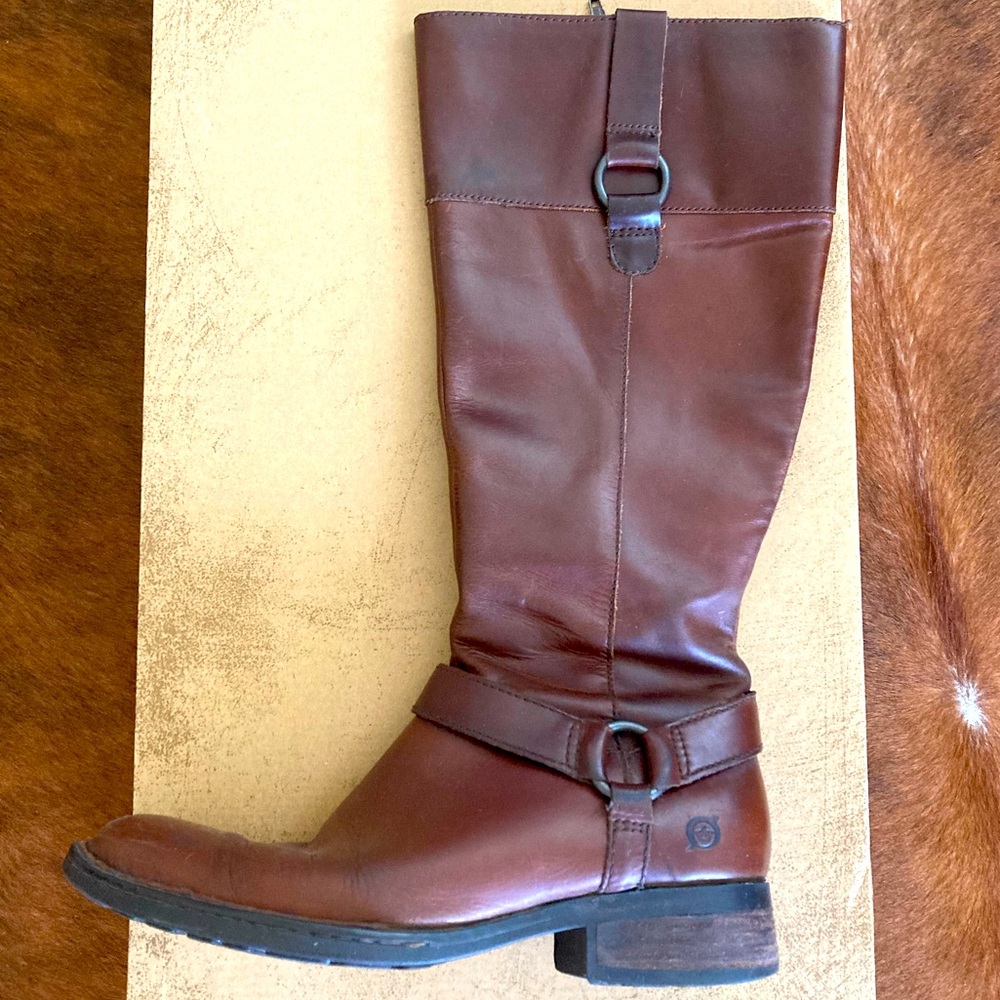Born Tall Carpenter Boots, Brown, W7
